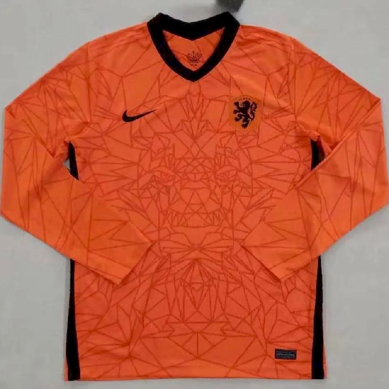 Mens Netherlands 2022 Pre-Match Wear Black - Image 3