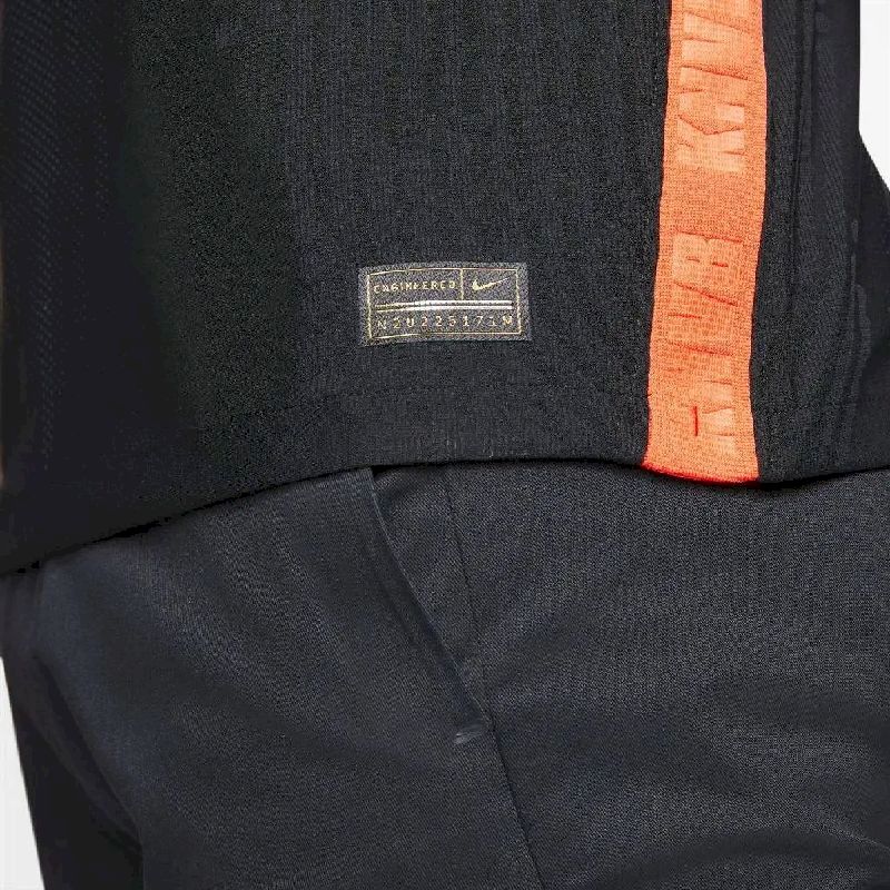 Mens Netherlands 2022 Pre-Match Wear Black - Image 7