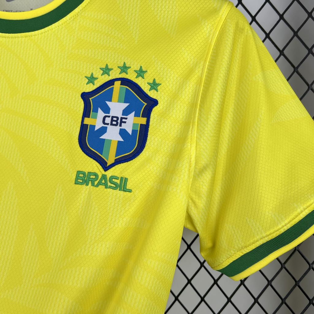 Men's Brazil 2025/26 Dove Yellow Jersey