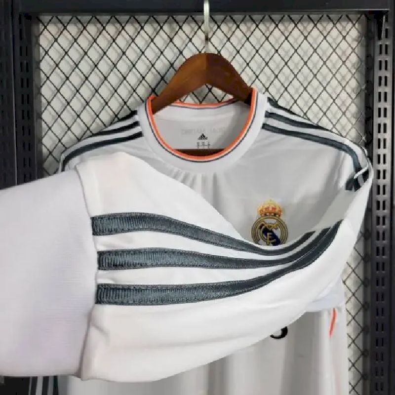 Real Madrid 2013/14 Retro Home Long Sleeve Jersey