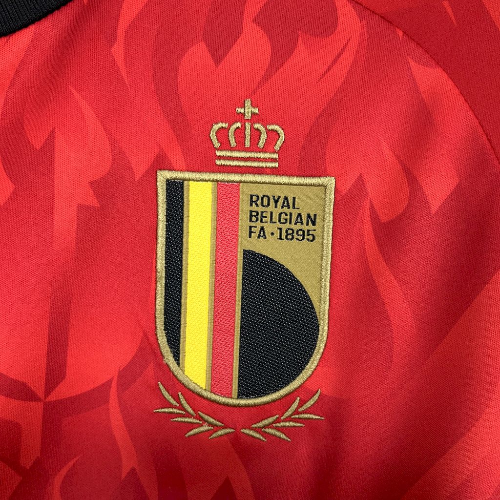 Mens Belgium 2026 World Cup Home Long Sleeve Jersey - Image 3