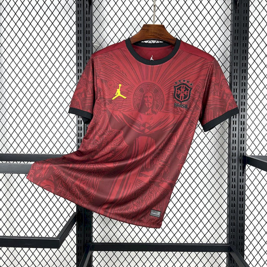 Men's Brazil 2025/26 Jordan Maroon Jersey