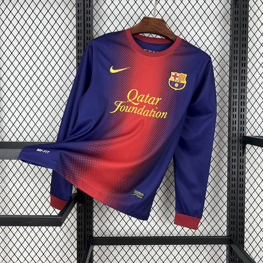 Barcelona 2012/13 Retro Home Long Sleeves Jersey