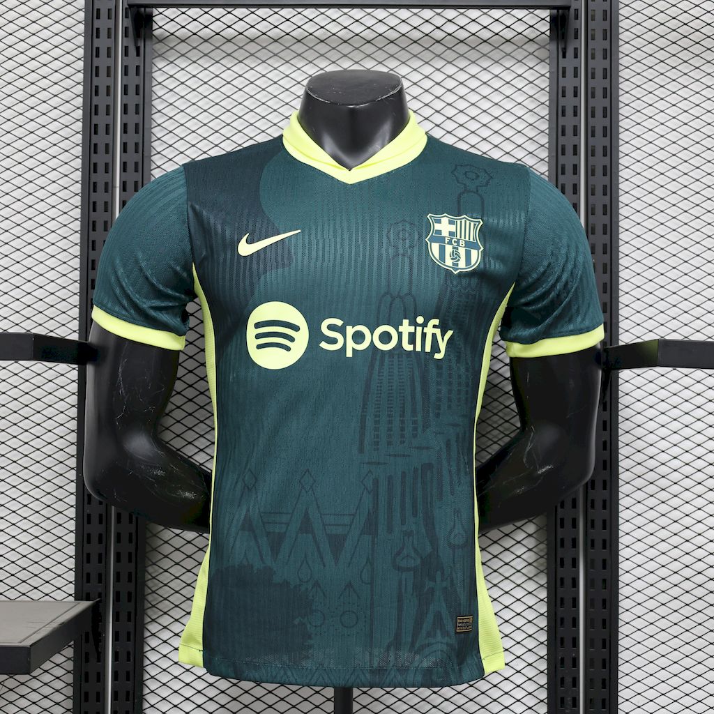 Men’s Barcelona 2024/25 Player Dark green training Jersey