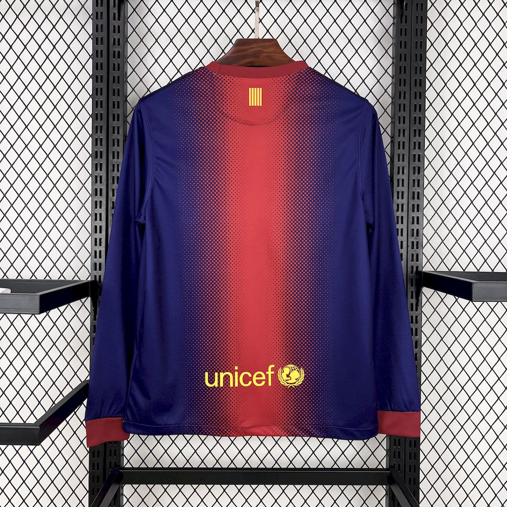 Barcelona 2012/13 Retro Home Long Sleeves Jersey