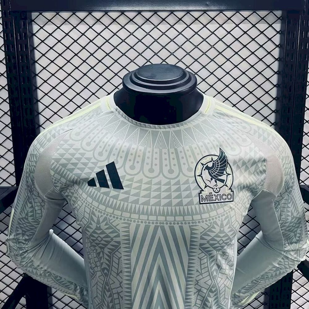 Men's Mexico 2024/25 Player Away Long Sleeve Jersey