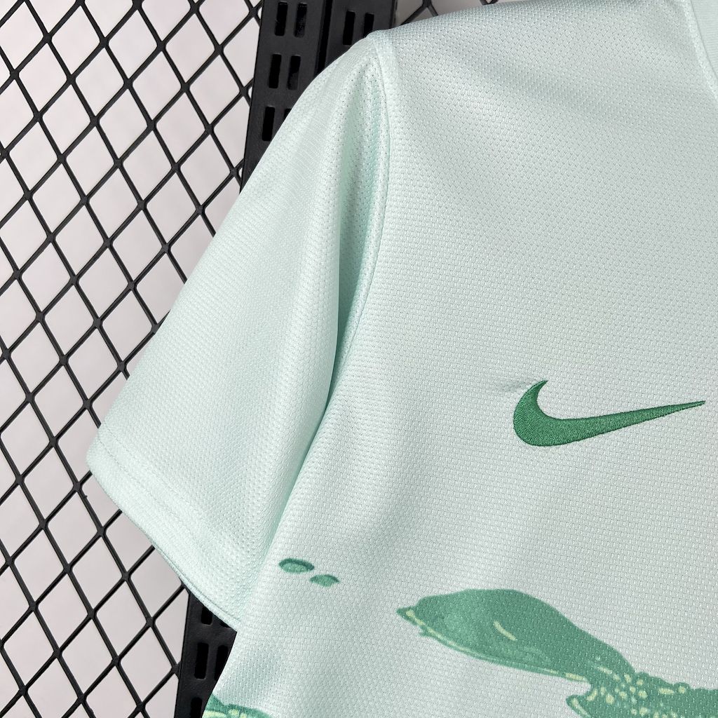 Men's Brazil 2025/26 Green and white Jersey