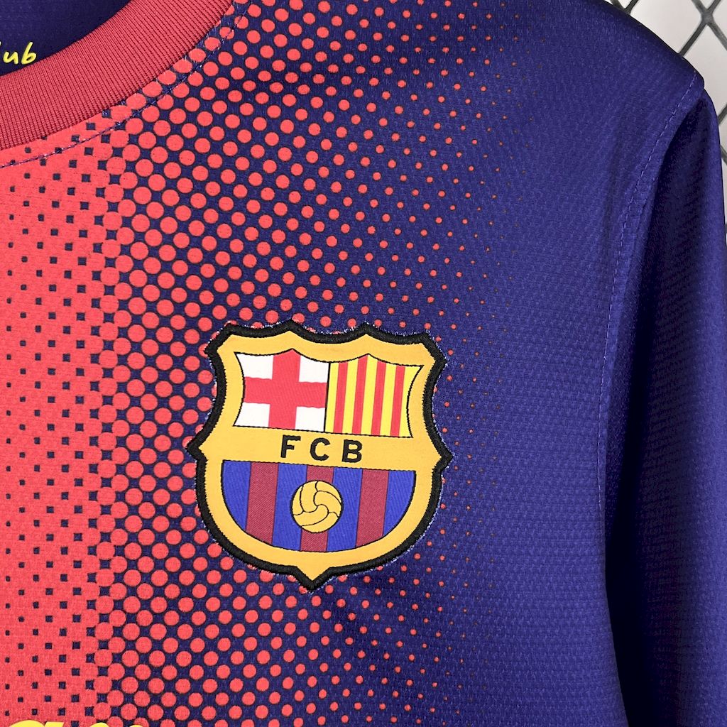 Barcelona 2012/13 Retro Home Long Sleeves Jersey