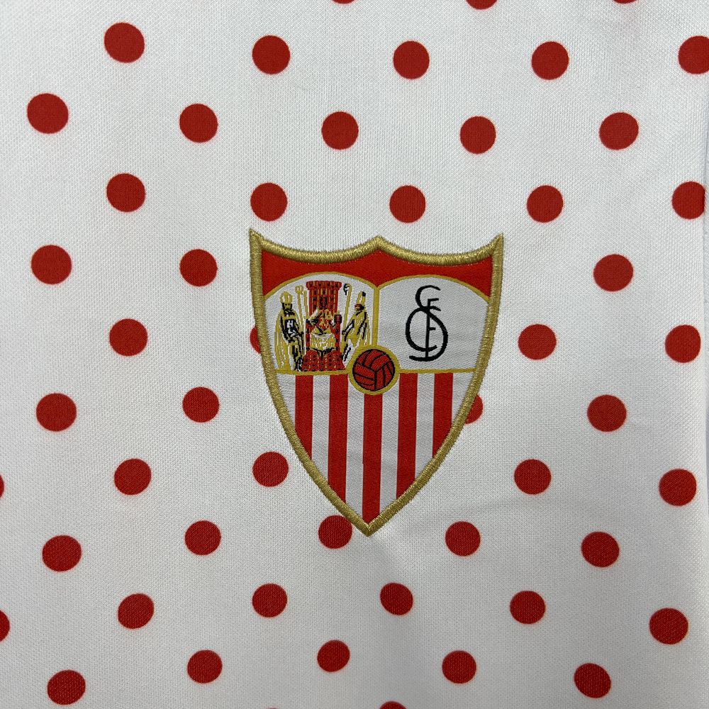 Men's Sevilla FC 2025/26 White Prematch Jersey