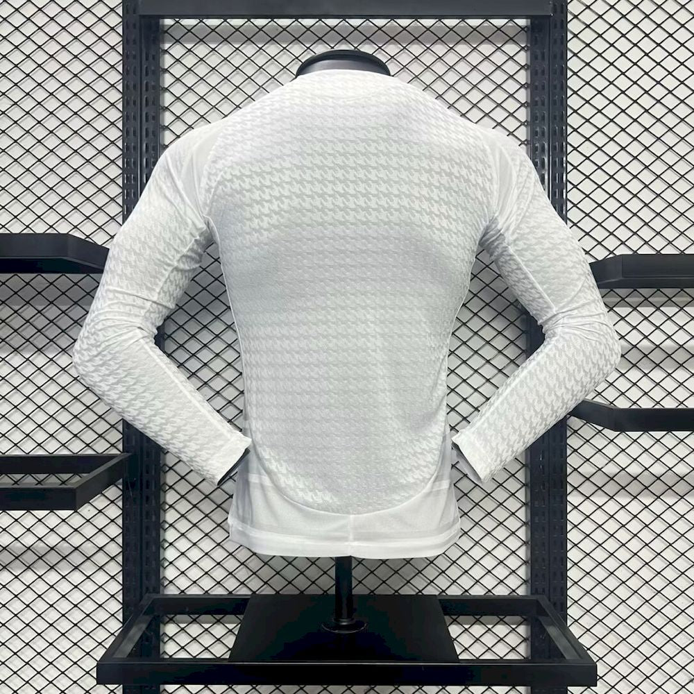 Men's Real Madrid 2024/25 Player Home Long Sleeves Jersey