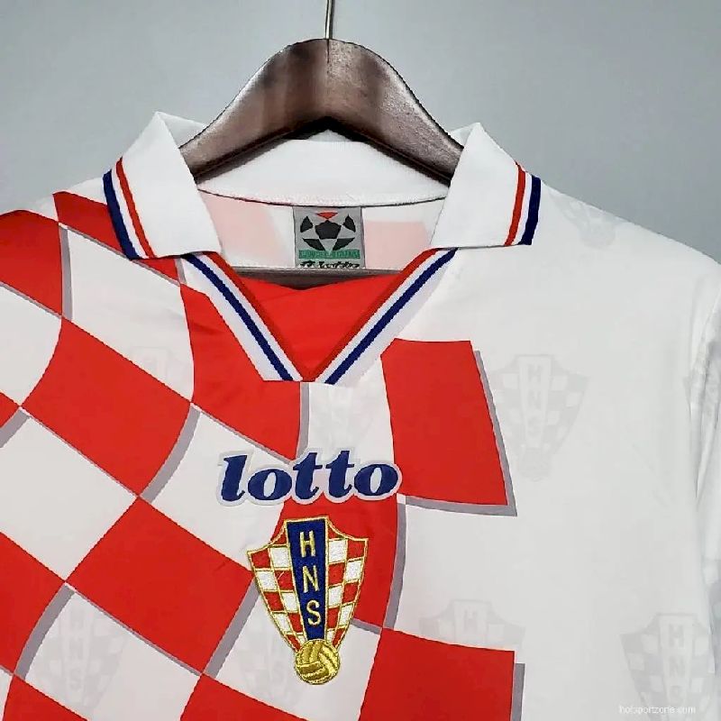 Croatia 1998 Retro Home Jersey