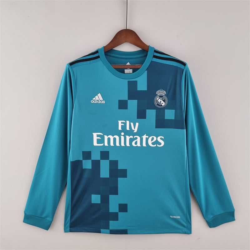 Real Madrid 2017/18 Retro Third Long Sleeves Jersey