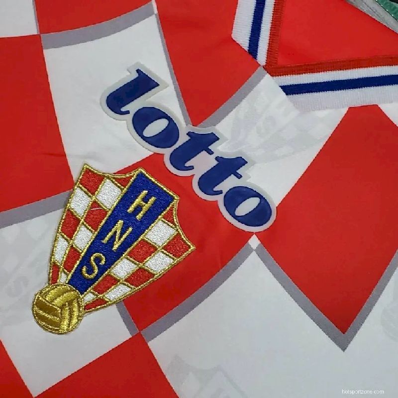 Croatia 1998 Retro Home Jersey
