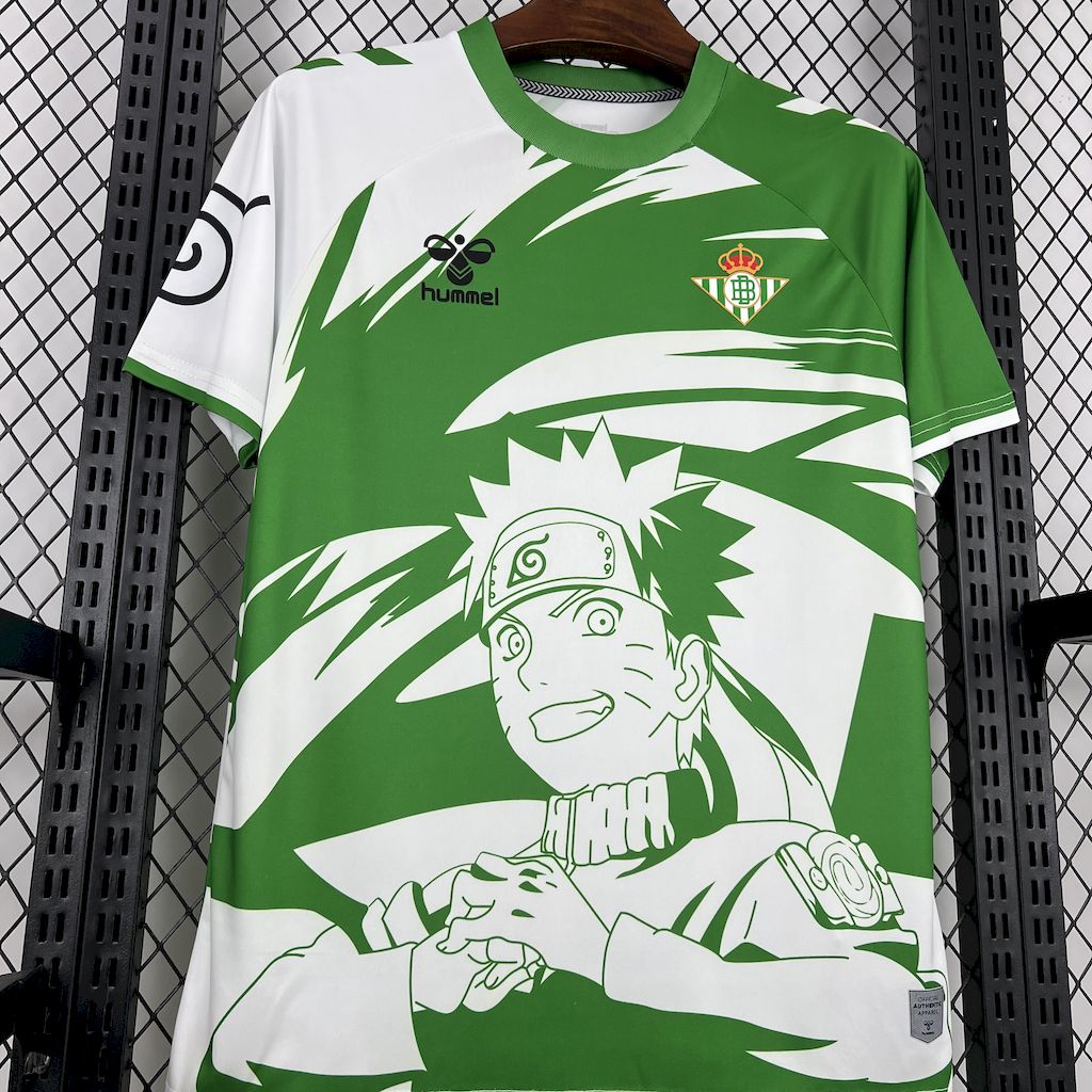 Men’s Real Betis 2025/26 Fan Hummel x Limited-edition Naruto Jersey