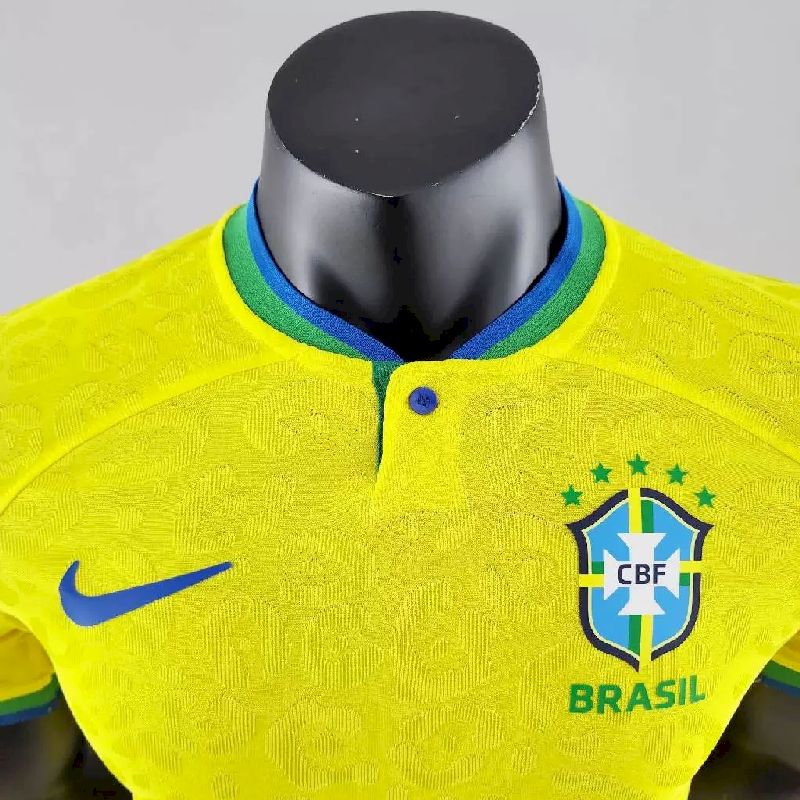 Mens Brazil 2022 Player Home Jersey