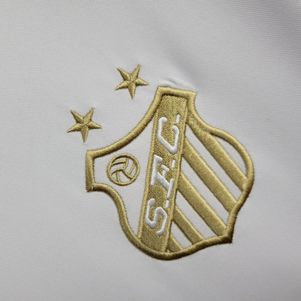 Mens Santos 2025/26 Pele 1.000 GOALS White Jersey