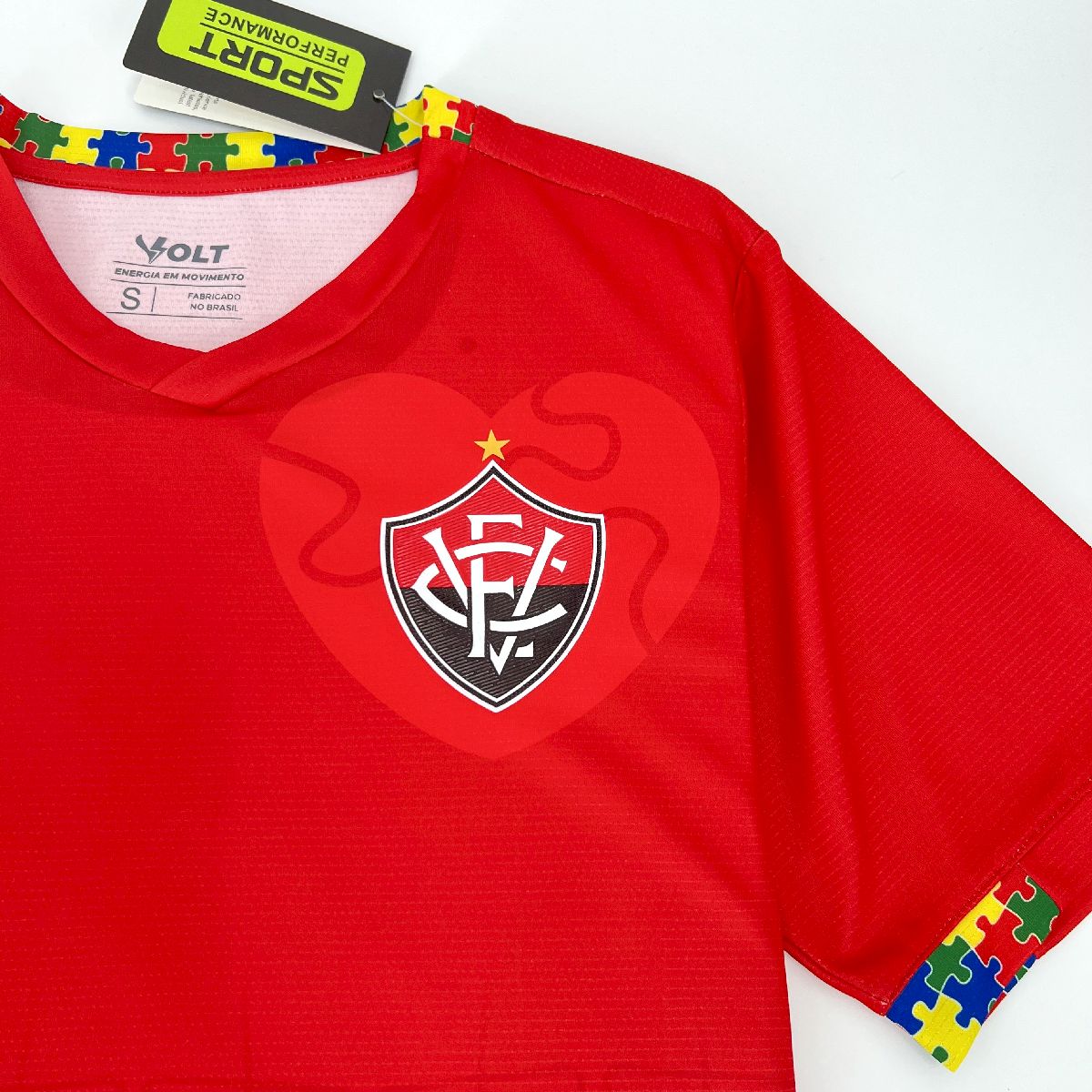 Men's Vitoria 2024/25 Autismo Vermelha Volt Jersey