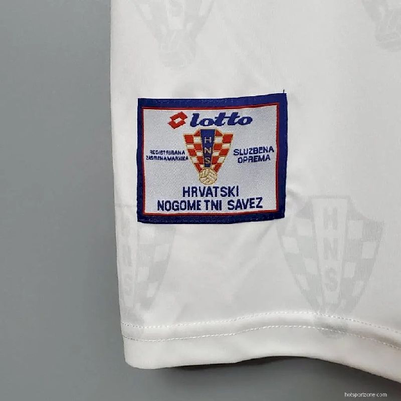 Croatia 1998 Retro Home Jersey