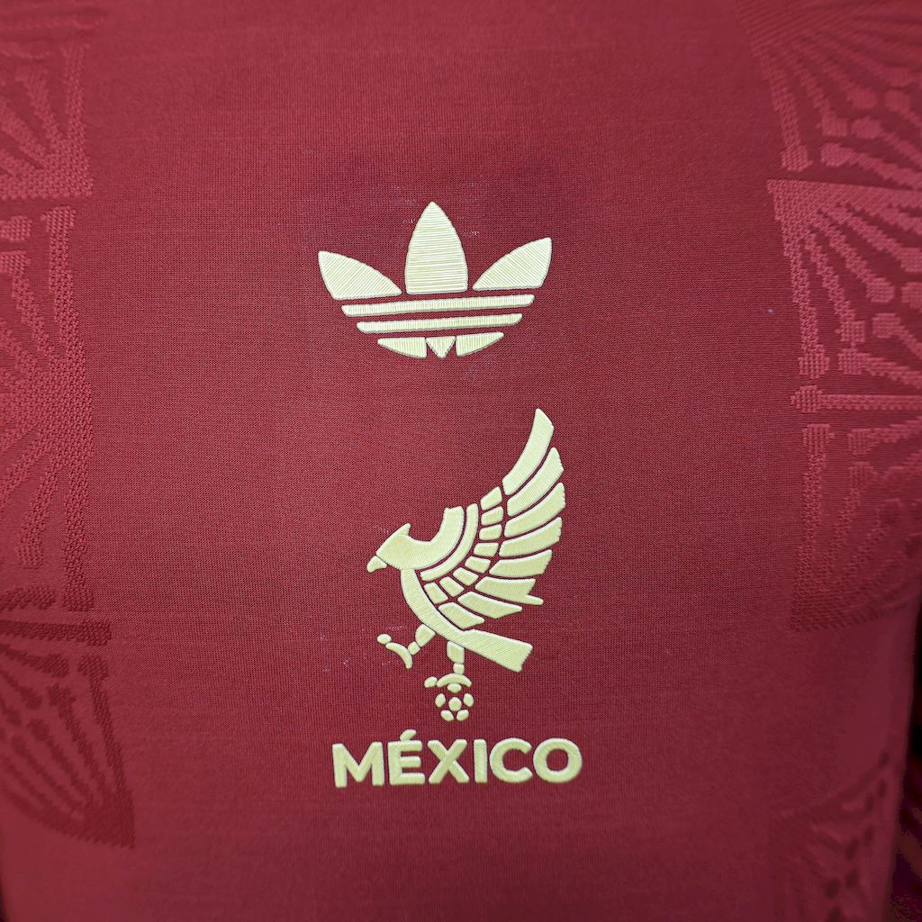 Men's Mexico 2025/26 Player Red Long Sleeves Jersey