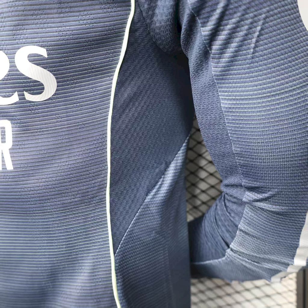 Men’s Real Madrid 2025/26 Player Away Long Sleeves Jersey