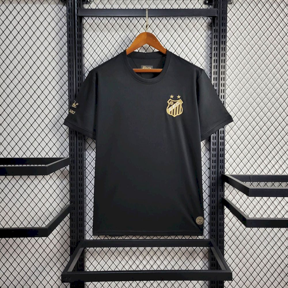 Mens Santos 2025/26 Pele 1.000 GOALS Black Jersey