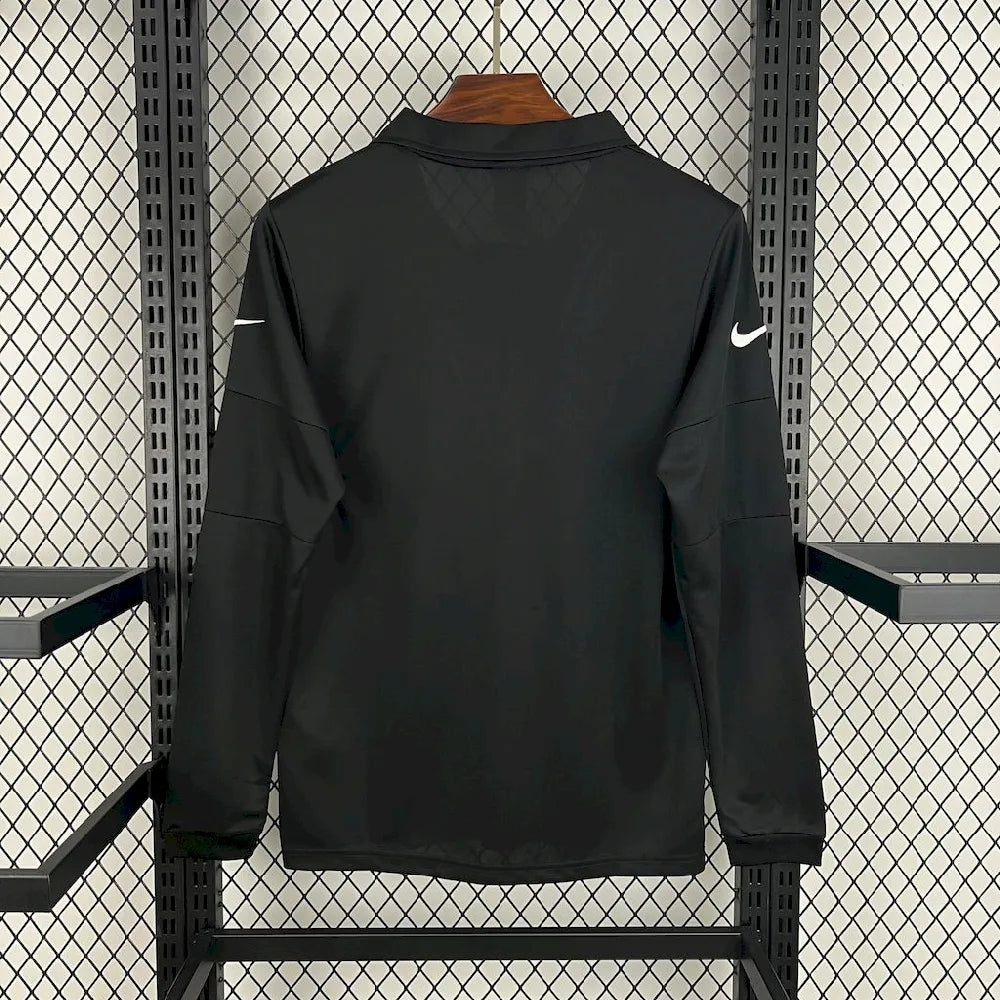 Brazil Retro Black Long Sleeve Jersey