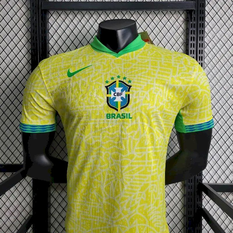 Men's Brazil 2024/25 Player Home Jersey