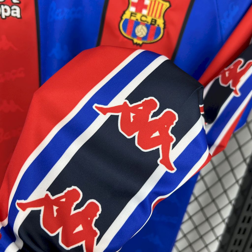 Barcelona 1995/97 Retro Home Long Sleeves Jersey