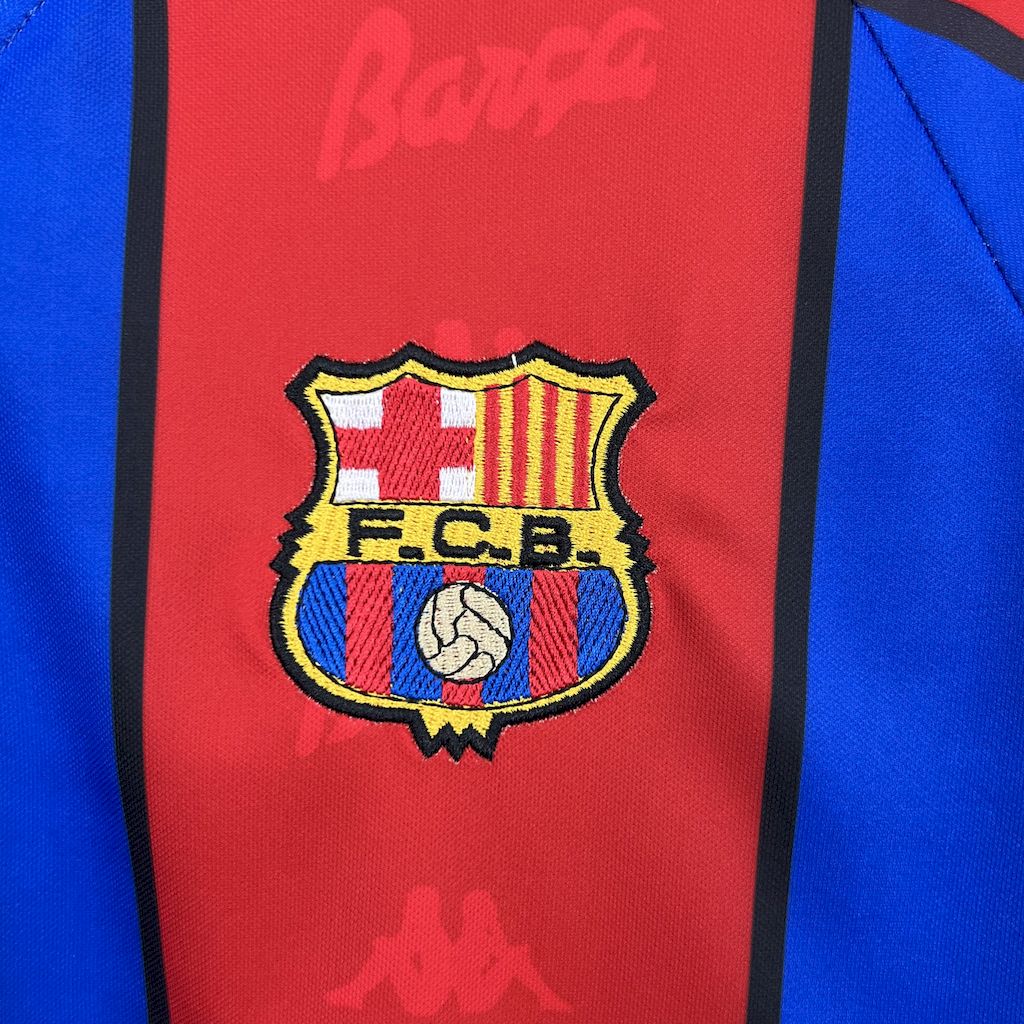 Barcelona 1995/97 Retro Home Long Sleeves Jersey