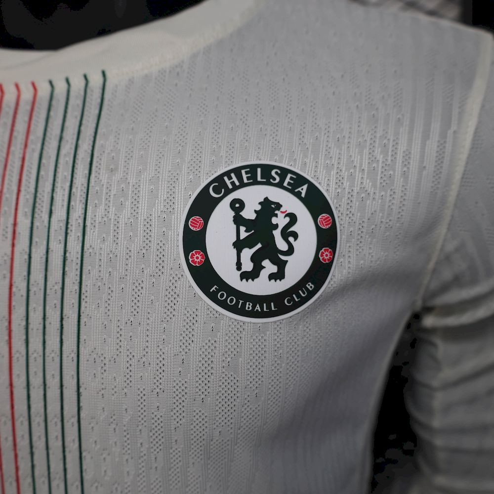 Men's Chelsea 2025/26 Player Away Long Sleeve Jersey