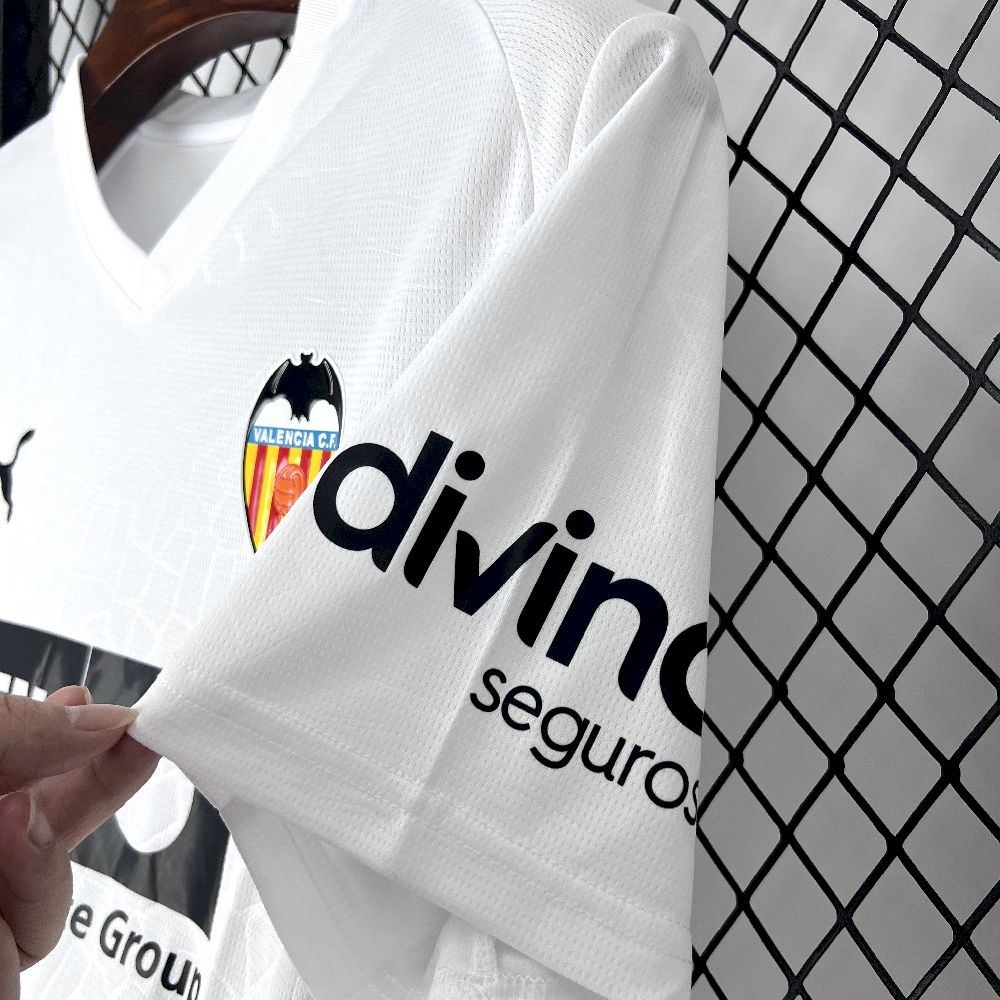 Men's Valencia CF 2025/26 Fan Sponsor Home Jersey
