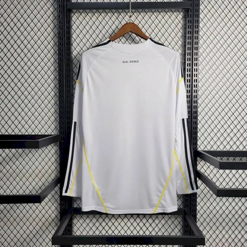Real Madrid 2009/10 Retro Home Long Sleeves Jersey