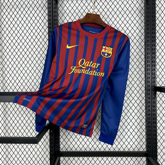 Barcelona 2011/12 Retro Home Long Sleeves Jersey