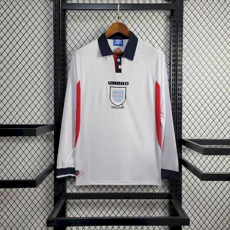 England 1998 Retro Home Long Jersey
