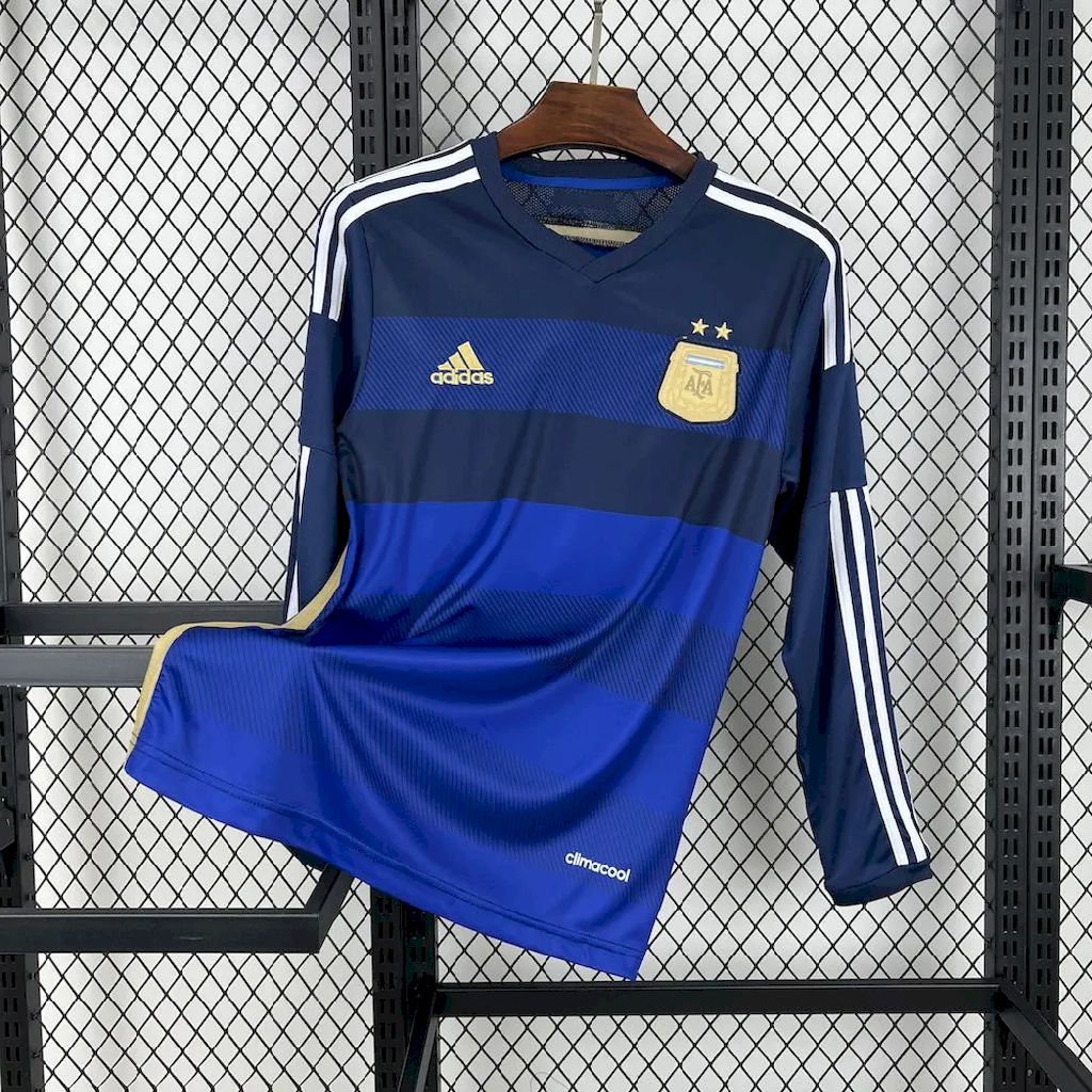 Argentina 2014 Retro Away Long Sleeve Jersey