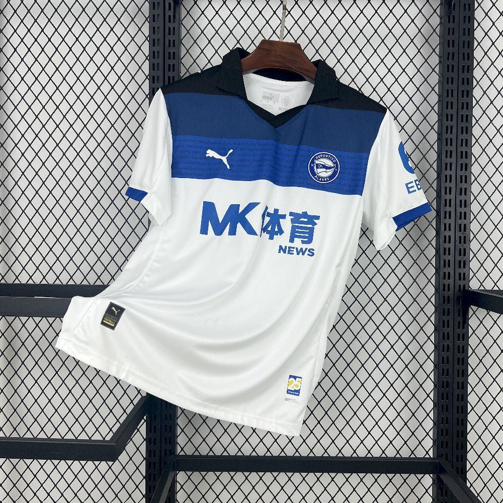 Men’s Deportivo Alaves 2025/26 Fan Away Jersey