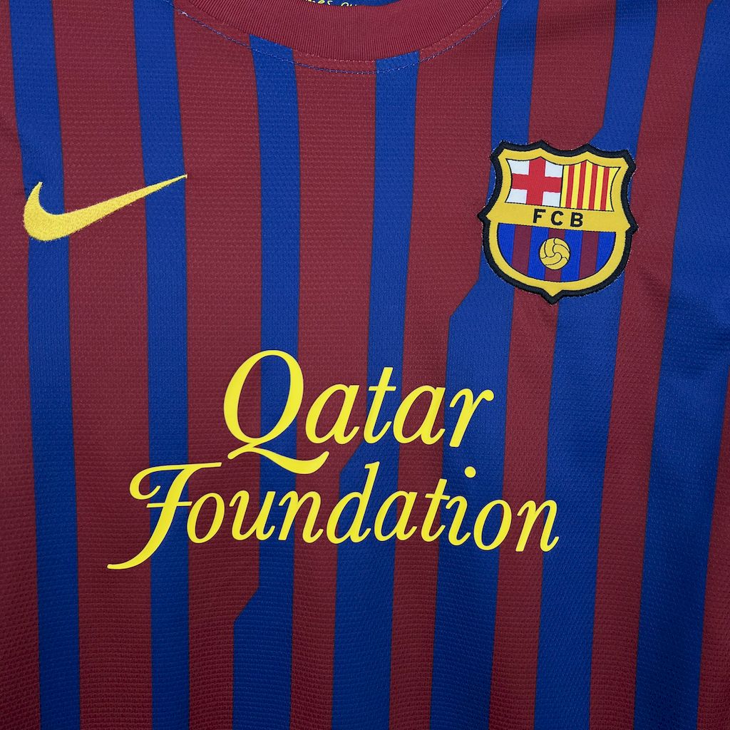 Barcelona 2011/12 Retro Home Long Sleeves Jersey