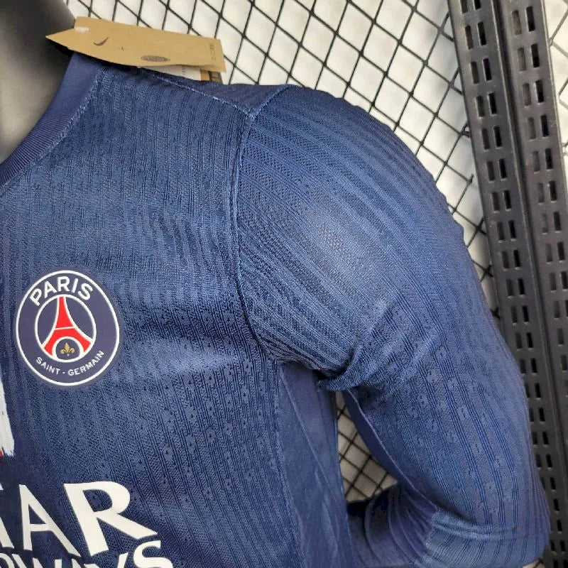 Men's Paris Saint-Germain 2024/25 Player Home Long Sleeve Jersey