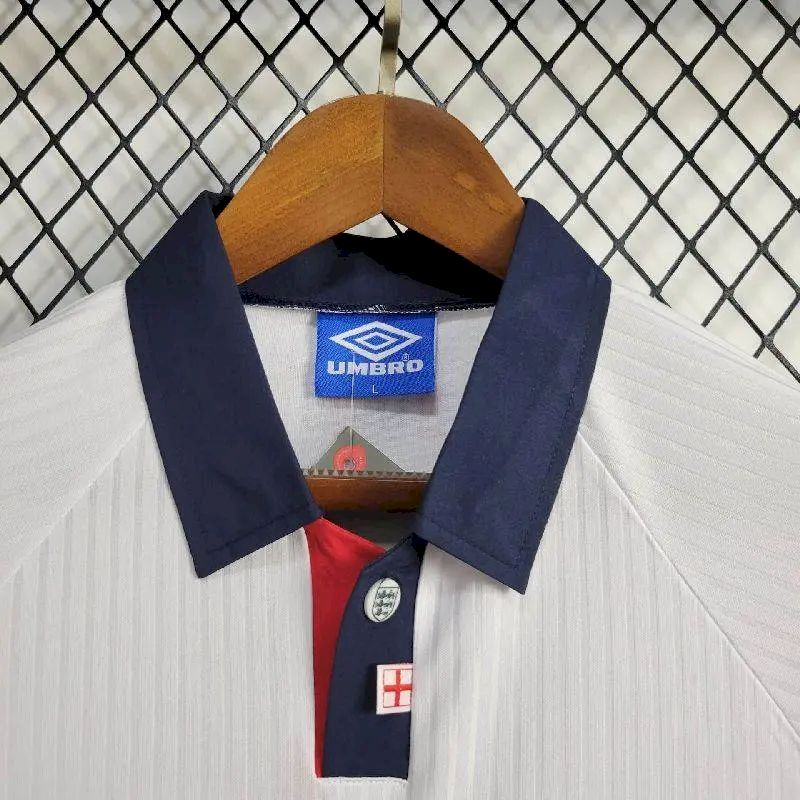 England 1998 Retro Home Long Jersey