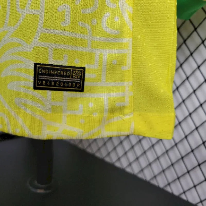 Men's Brazil 2024/25 Player Home Long Sleeve Jersey