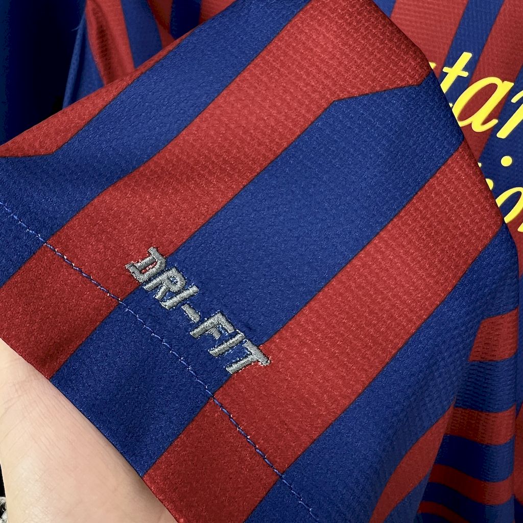 Barcelona 2011/12 Retro Home Long Sleeves Jersey