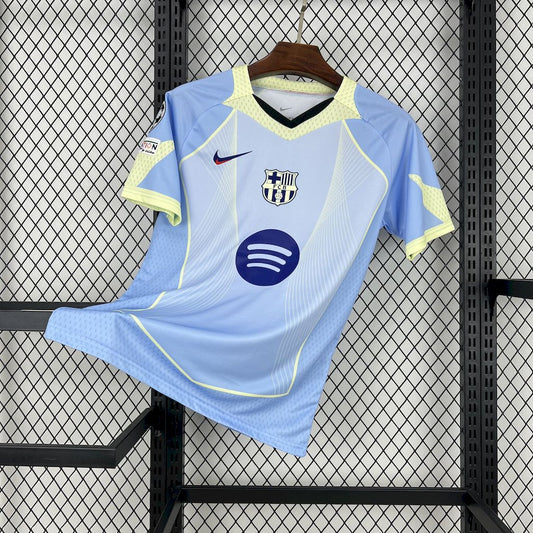 Men’s Barcelona 2025/26 Fan blue special edition Jersey (With Champions League)