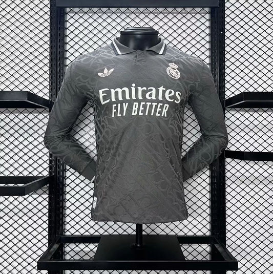 Men's Real Madrid 2024/25 Player Third Long Sleeves Jersey