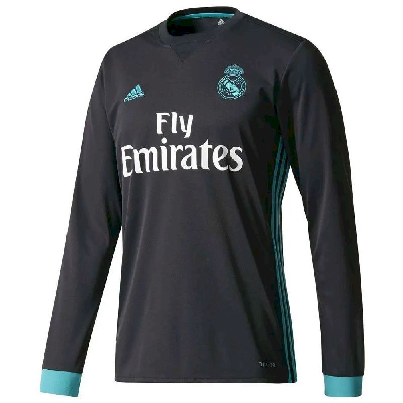 Real Madrid 2017/18 Retro Away Long Sleeves Jersey