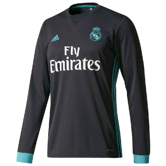 Real Madrid 2017/18 Retro Away Long Sleeves Jersey