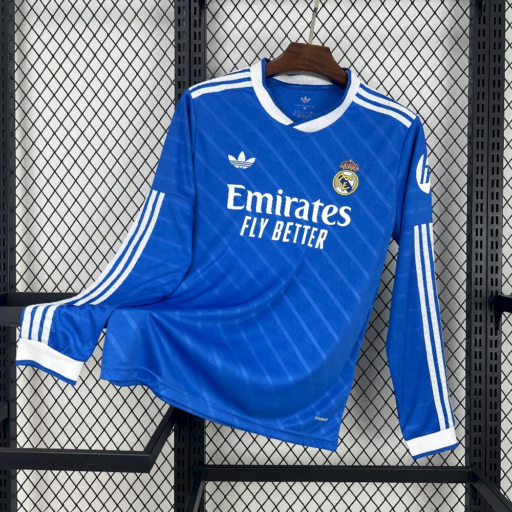 Men’s Real Madrid 2025/26 Fan Third Long Sleeves Jersey