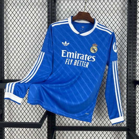 Men’s Real Madrid 2025/26 Fan Third Long Sleeves Jersey