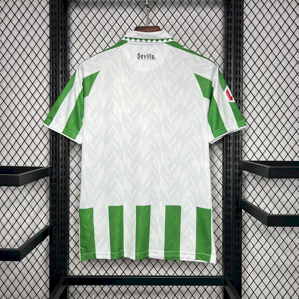 Men’s Real Betis 2024/25 Fan With Sponsors And Patch Home Jersey