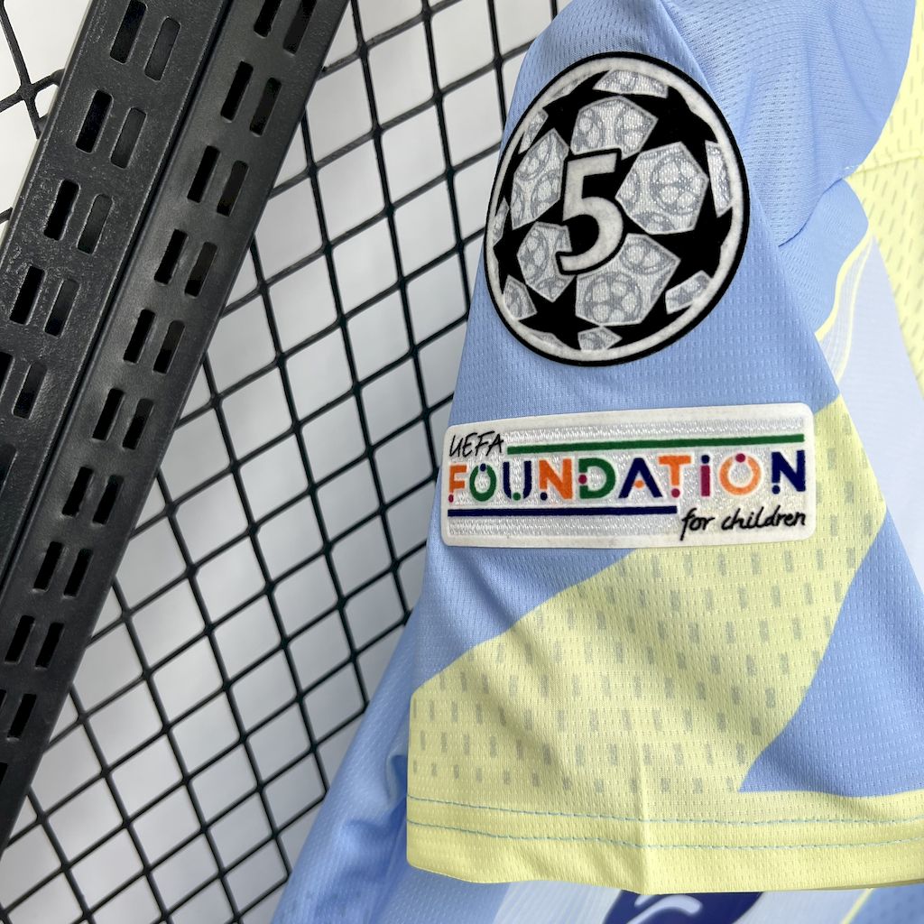 Men’s Barcelona 2025/26 Fan blue special edition Jersey (With Champions League)