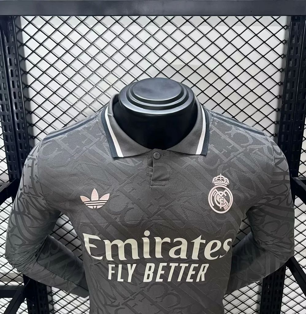 Men's Real Madrid 2024/25 Player Third Long Sleeves Jersey